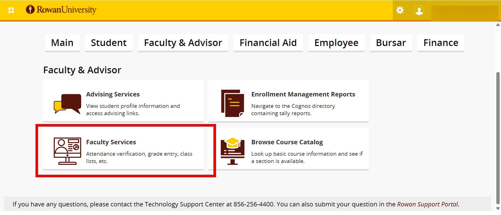 Rowan Support Center