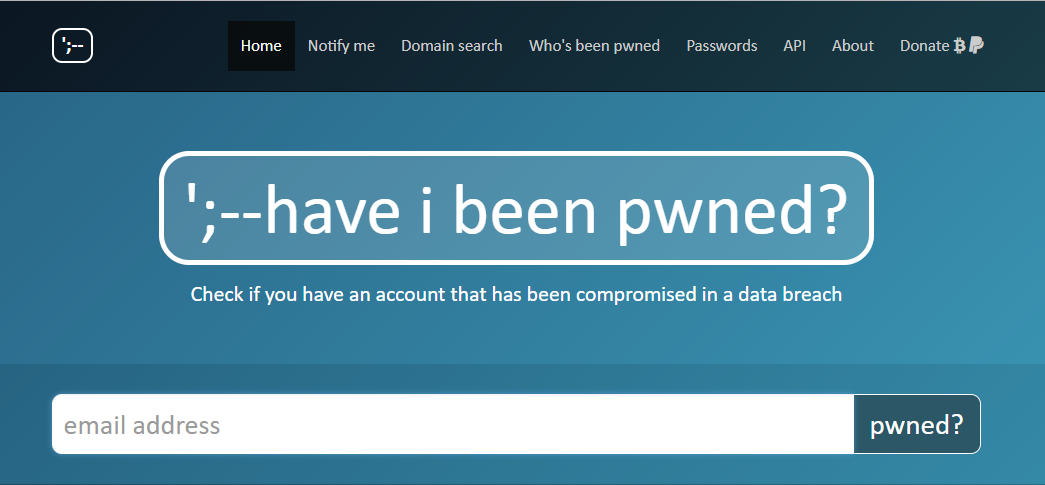 Have IBeenPwned